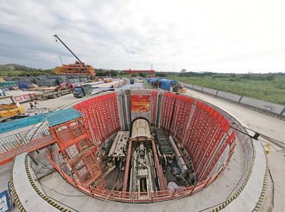 環北部灣廣東水資源配置工程首臺盾構機順利始發